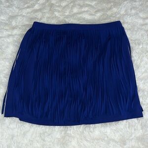 Zara Basics Skirt Fringe Color Blue Size S NWOT 
Price is  Firm